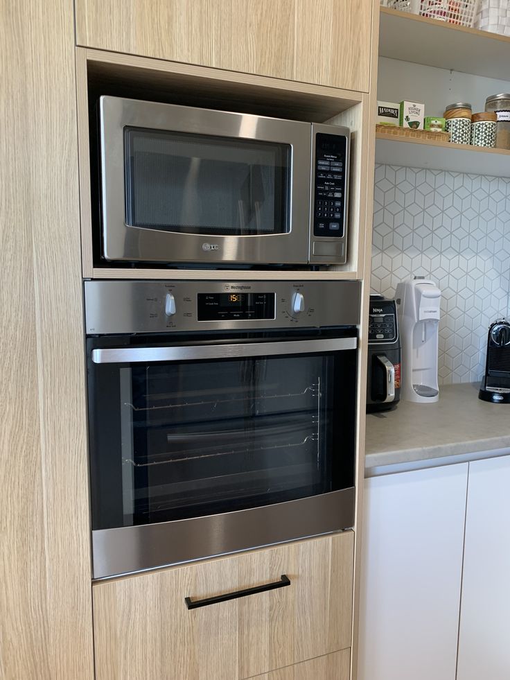 Built-in oven and microwave