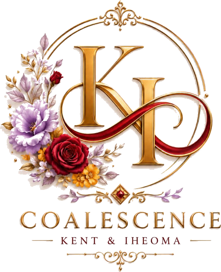 Kent and Iheoma Coalescence wedding monogram
