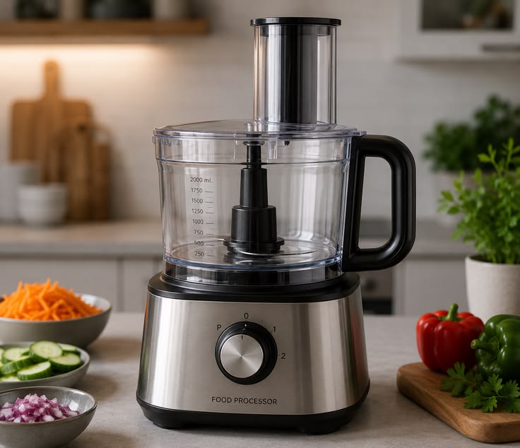 Stainless steel food processor